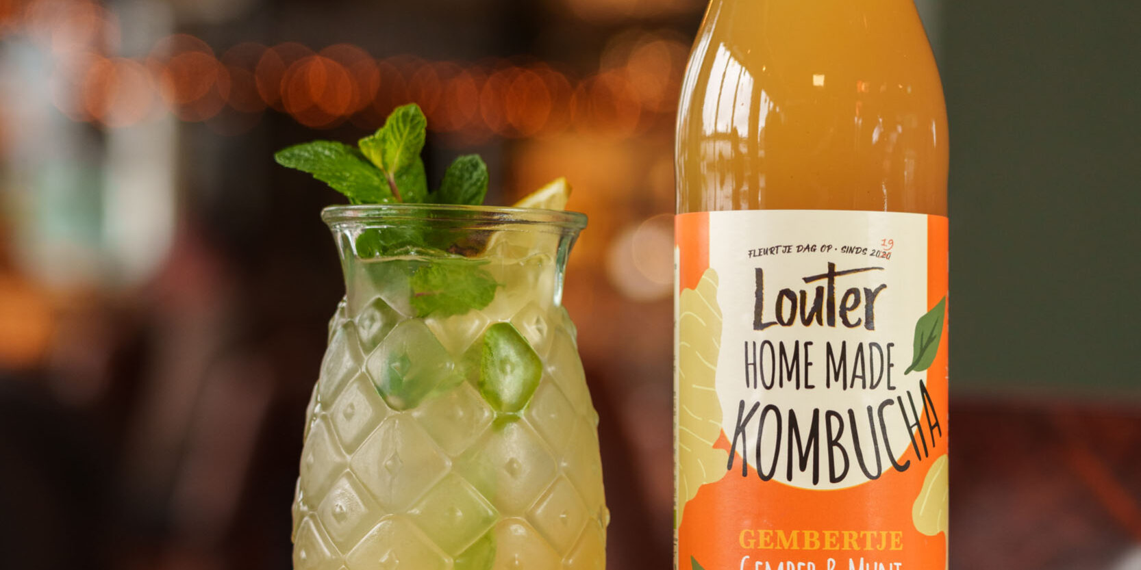 Mojito Kombucha Mocktail